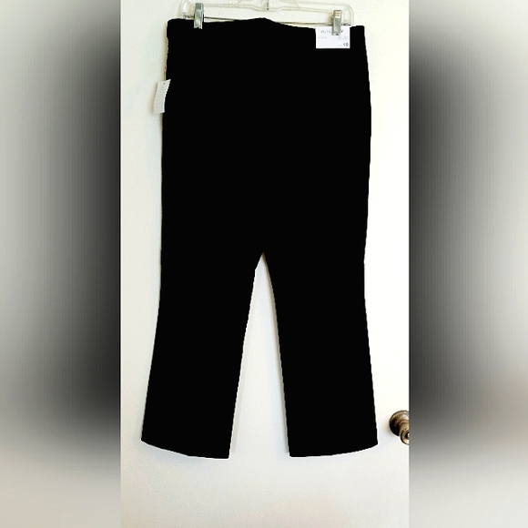Pure Navy Astor crop flare black side zip trouser size 10 NWT - Picture 2 of 6